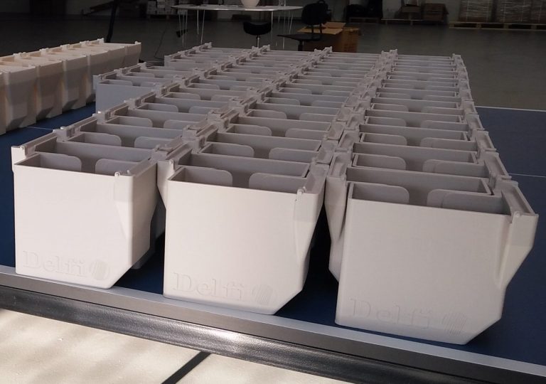 High Volume FDM ABS Manufacturing for Delfi Technologies A/S